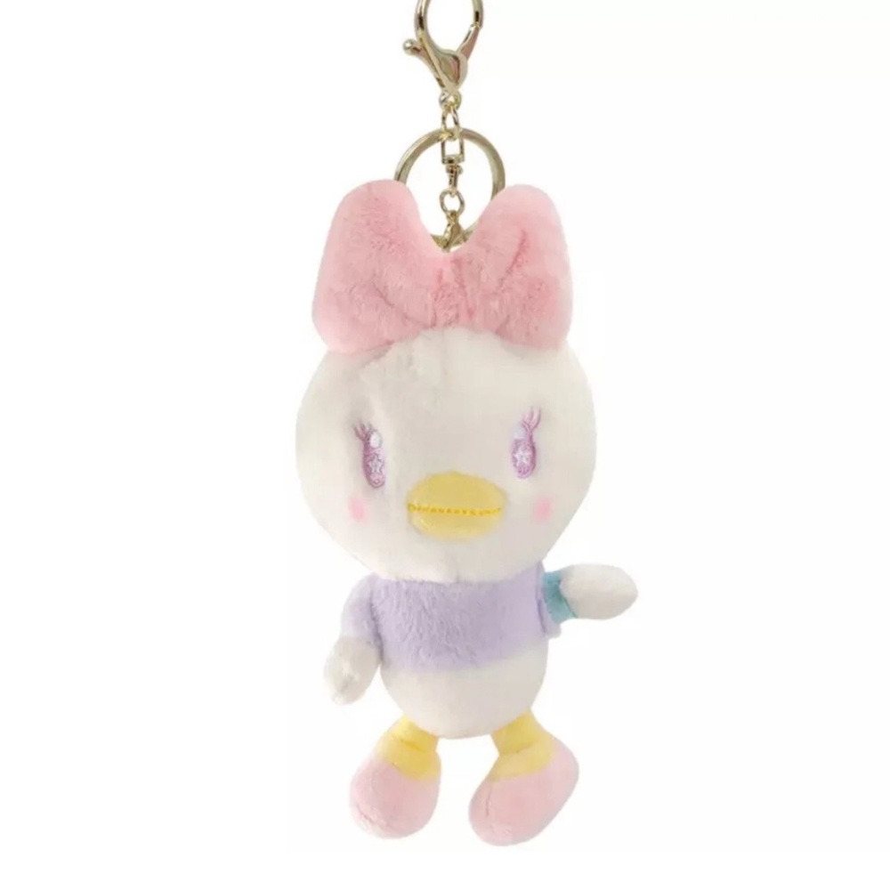 Original Disney Pastel Daisy Duck Plush Keychain